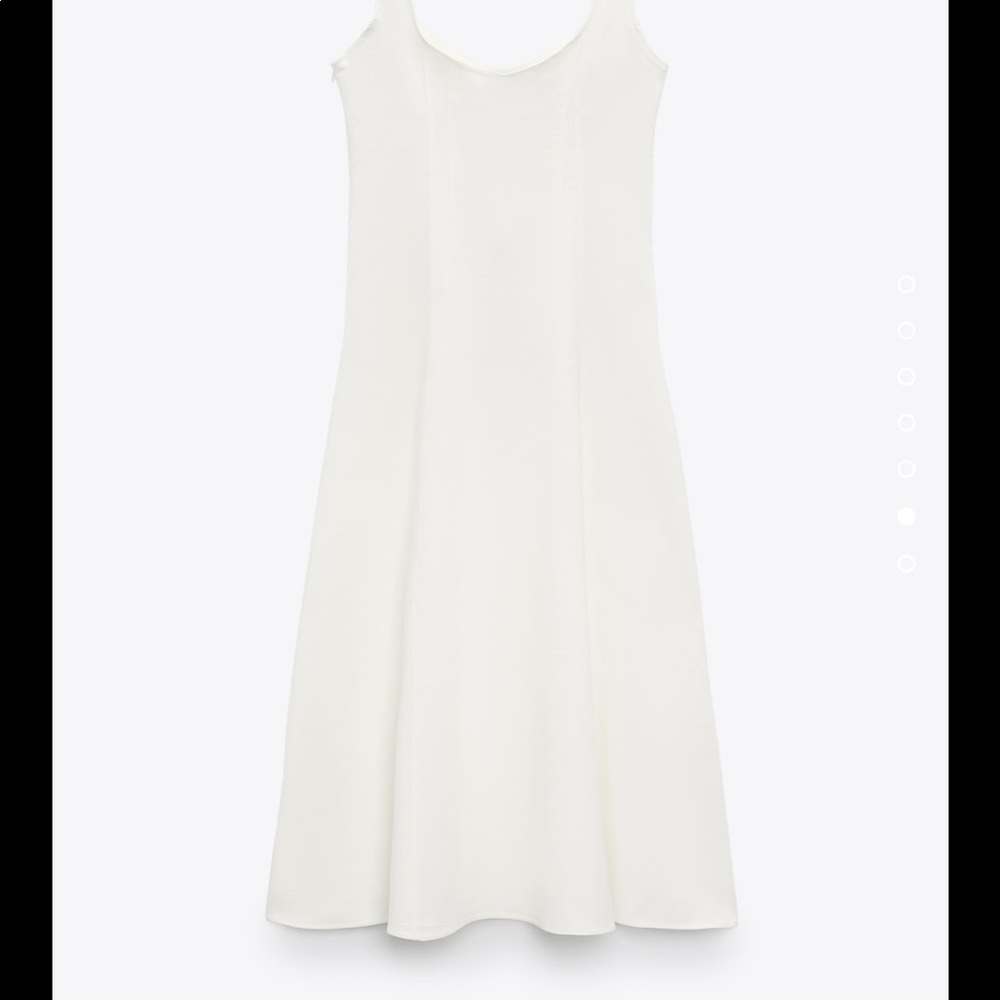 NWT Zara white textured dress - Picture 7 of 7